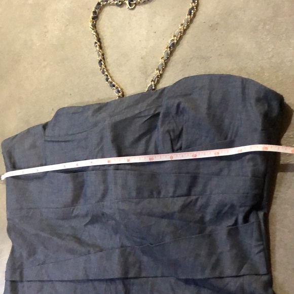 Blue Strapless Dress - Picture 3 of 13